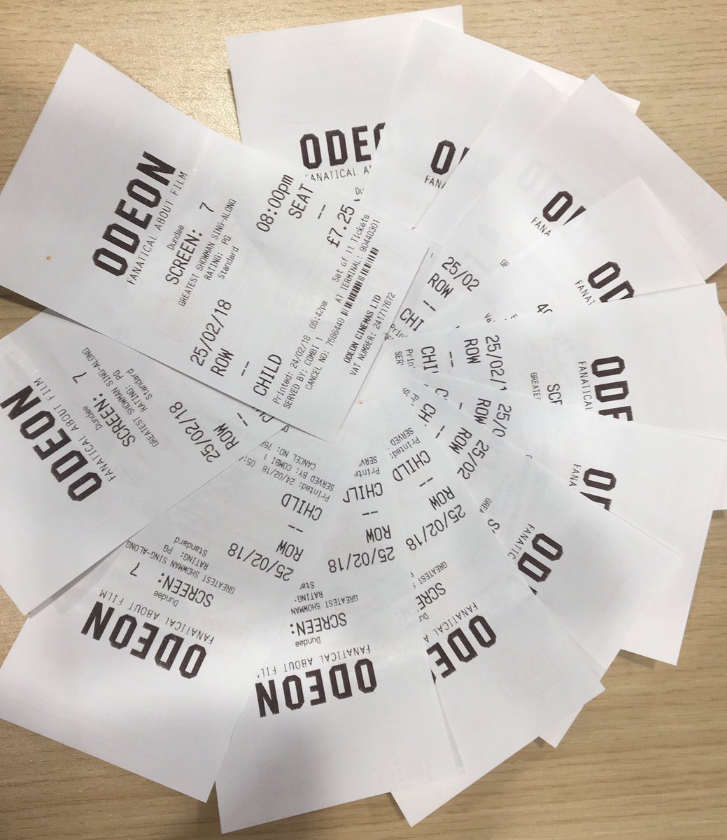 Belly’s are full and voices ready to sing along to the <a href="/GreatestShowman/">The Greatest Showman</a> #SundayNightFun