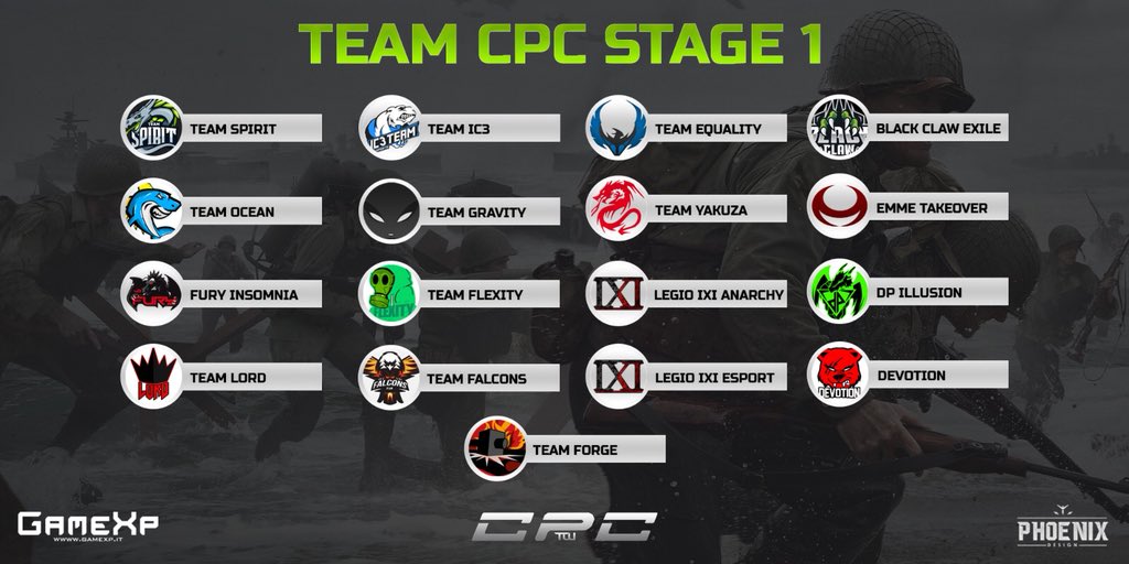 TheUniverseLan's tweet photo. A voi le grafiche dei team della #CPC 2018 #1STAGE https://t.co/2uLwkkwuCx