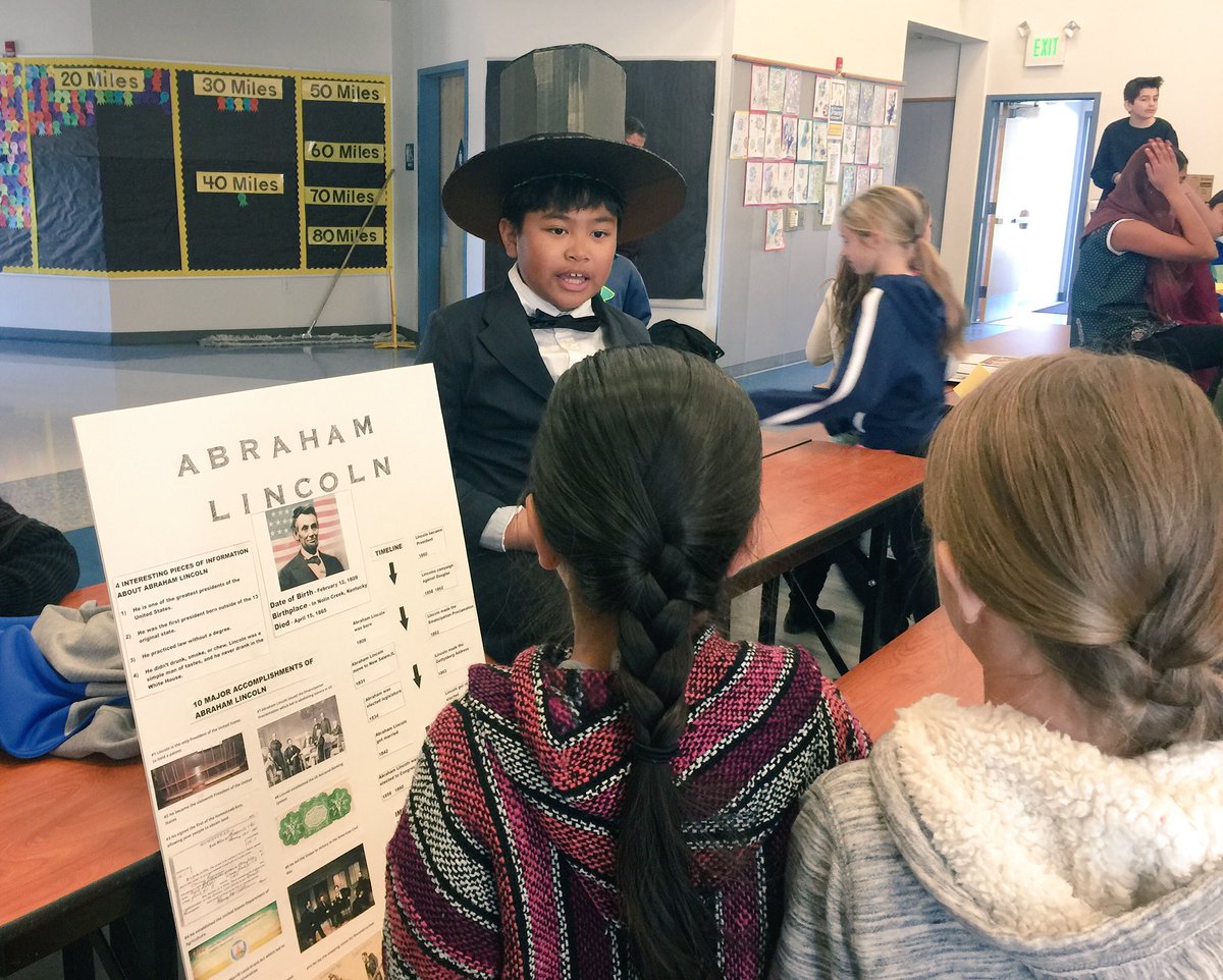 jwilliams5th's tweet photo. I cannot put into words how PROUD I am of these kiddos! Well Done Fiddyment 5th Graders! You rocked it with your Living Wax Museum! 👏🏻🤗@rcsdfiddyment #RCSDchampions https://t.co/3EtYQkMDKe