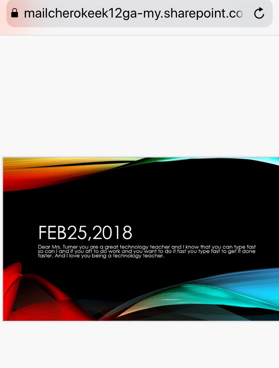 TurnerTenille's tweet photo. I absolutely love getting these emails and PowerPoints on the weekend!! #mestech #proudteacher https://t.co/xGGROwfwog