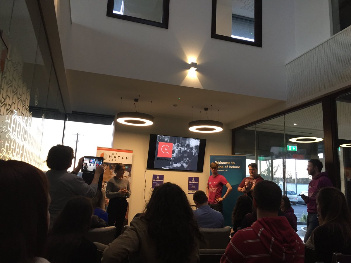 My first born and his team pitching QLess app <a href="/SWGorey/">Startup Weekend Gorey</a> <a href="/TheHatchLab/">The Hatch Lab</a>
