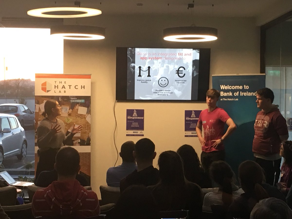 Laura Thorp (@godothething) on Twitter photo Qless pitching <a href="/SWGorey/">Startup Weekend Gorey</a> <a href="/TheHatchLab/">The Hatch Lab</a> a solution to waiting to order drinks at the bar! #swgorey Qless pitching <a href="/SWGorey/">Startup Weekend Gorey</a> <a href="/TheHatchLab/">The Hatch Lab</a> a solution to waiting to order drinks at the bar! #swgorey