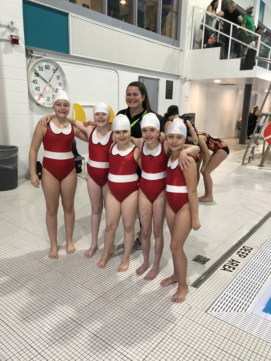 GuelphSynchro's tweet photo. Congrats to our two Novice teams who pre-swam at West Regionals today. Looking good ladies! #teamgssc https://t.co/xI9uR2Z3N4