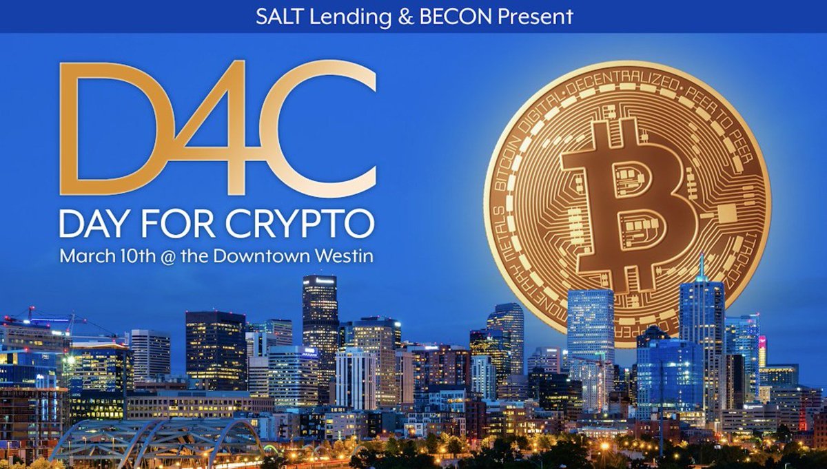 metalpaysme's tweet photo. #Cryptocurrency experts will gather on March 10 in Denver for #DayForCrypto. Come hear about the future of #blockchain from our CEO @MarshallHayner, #MetalPay investor @ErikVoorhees, and many other pioneers of the industry. We hope to see you there!
TIX: https://t.co/fwWLDCUuvK https://t.co/1WY5Im5s6y