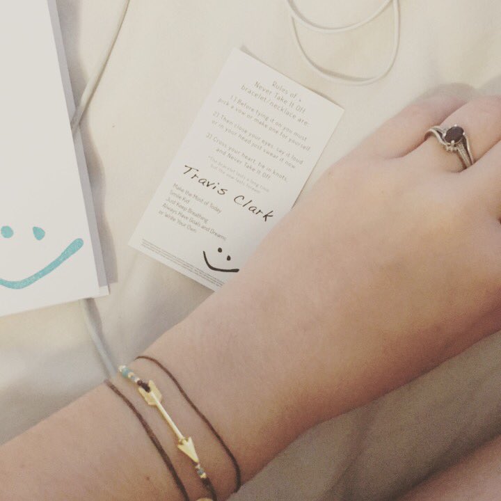 Lexie_Cam's tweet photo. My NTIO came in yesterday!! So glad to have something that can make my vow to just keep breathing tangible. Thank you!! @travisrclark also congrats on Sad Song being on the radio!!! https://t.co/as5Vt70rMl