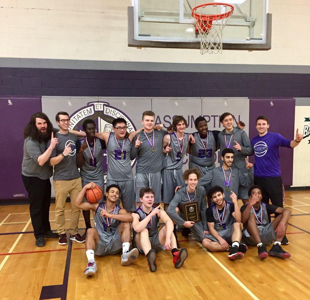 coachsteer's tweet photo. Assumption Raiders + Windsor Tier 1 MVP and All Star headed to @ofsaabasketball WECSSAA + SWOSSAA Champs! #OFSAAPembroke2018 https://t.co/6XgojeMBdX