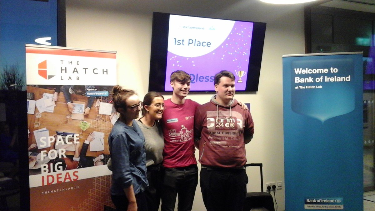 CD (@cd_dublin) on Twitter photo The winning team of the <a href="/SWGorey/">Startup Weekend Gorey</a> is QLESS. Congratulations to all the finalists . <a href="/TheHatchLab/">The Hatch Lab</a> <a href="/bankofireland/">Bank of Ireland</a> <a href="/Irish_TechNews/">Irish Tech News</a> <a href="/SimonCocking/">Simon Cocking</a> #techstars The winning team of the <a href="/SWGorey/">Startup Weekend Gorey</a> is QLESS. Congratulations to all the finalists . <a href="/TheHatchLab/">The Hatch Lab</a> <a href="/bankofireland/">Bank of Ireland</a> <a href="/Irish_TechNews/">Irish Tech News</a> <a href="/SimonCocking/">Simon Cocking</a> #techstars