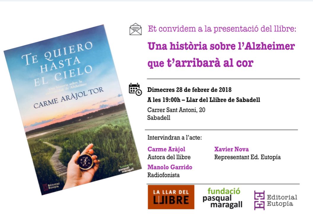 T'espero aquest dimecres 28 a Sabadell