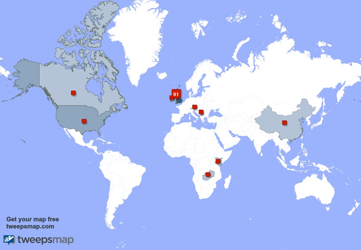 FOREbizedin's tweet photo. My followers live in 9 countries: UK.(89%), USA(3%)... https://t.co/uBF94P0yOv Get your free map! https://t.co/Wew4g0i9zL