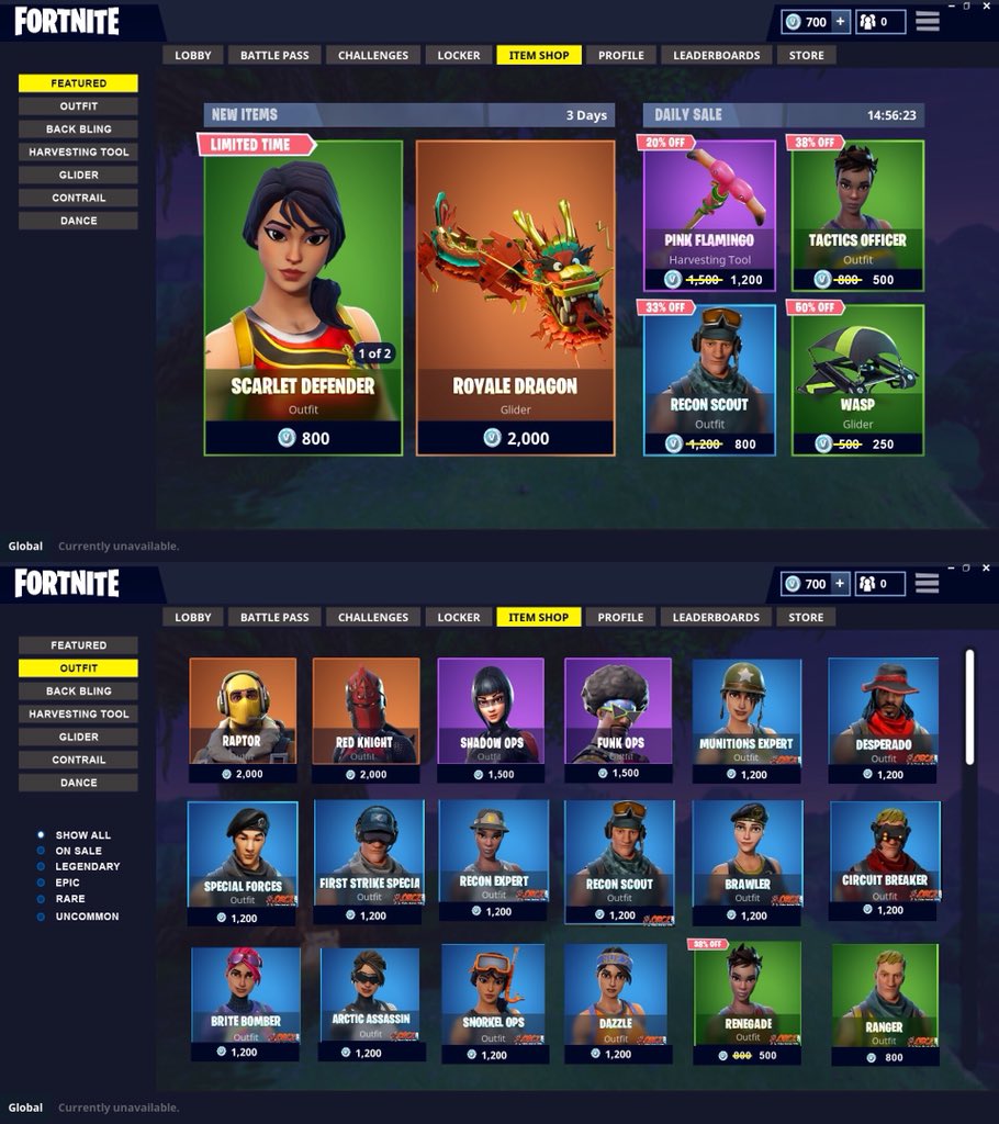 FansOfFortnite's tweet image. Fortnite should have a permanent shop for non seasonal skins and daily items.  RT IF YOU AGREE.  #Fortnite