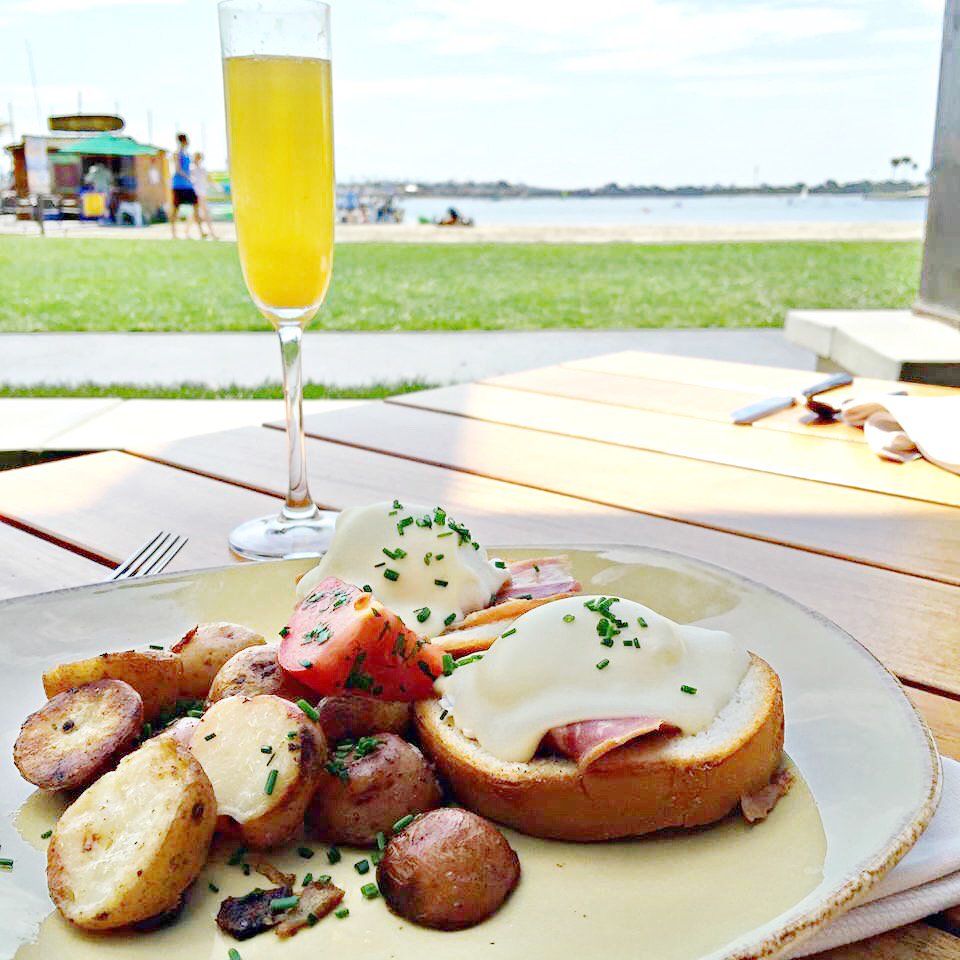Sunday brunching with mimosas and Mission Bay views! #OceanaCoastal