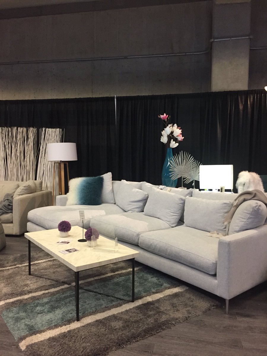 VanHomeShows's tweet photo. There’s still time to check out @LiquidateFurn today at #BCHGS18! We’re loving these comfy couches and cute home decor accessories! https://t.co/0yuOY8obYT