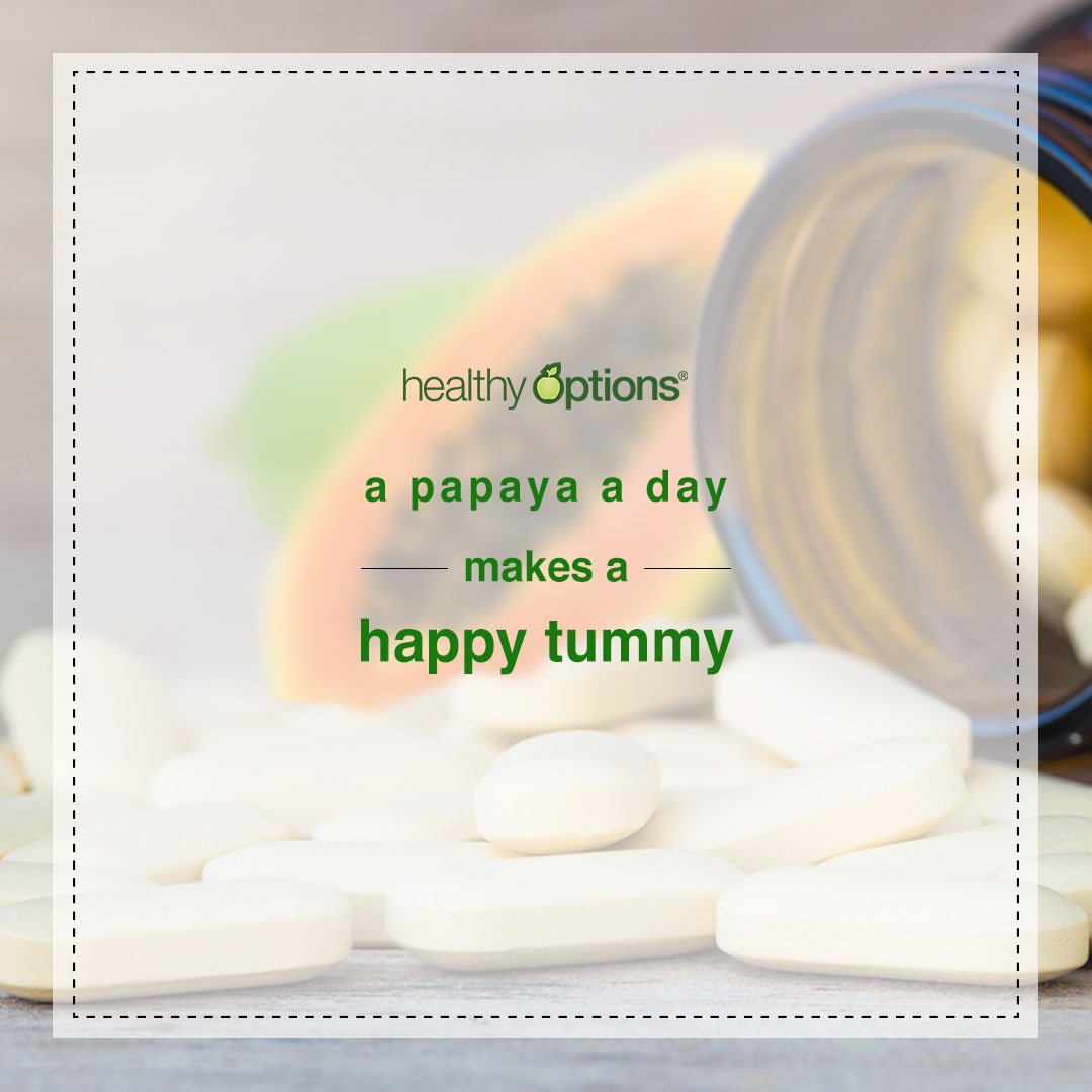 Want to leave your tummy troubles in 2017? #Healthy Options Chewable #Papaya Enzymes is an all-natural #supplement is packed with papain and bromelain that help break down proteins into various amino acids. Make 2018 the “Year of the Papaya.” It’s the best buddy your tummy needs.