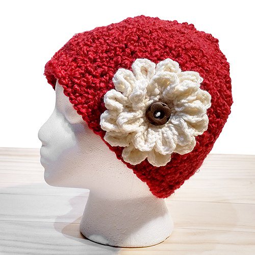 RedsCraftyCraft's tweet photo. Candy Apple Beanie with Flower https://t.co/cFWedW1hfz https://t.co/odPdkjxvyg