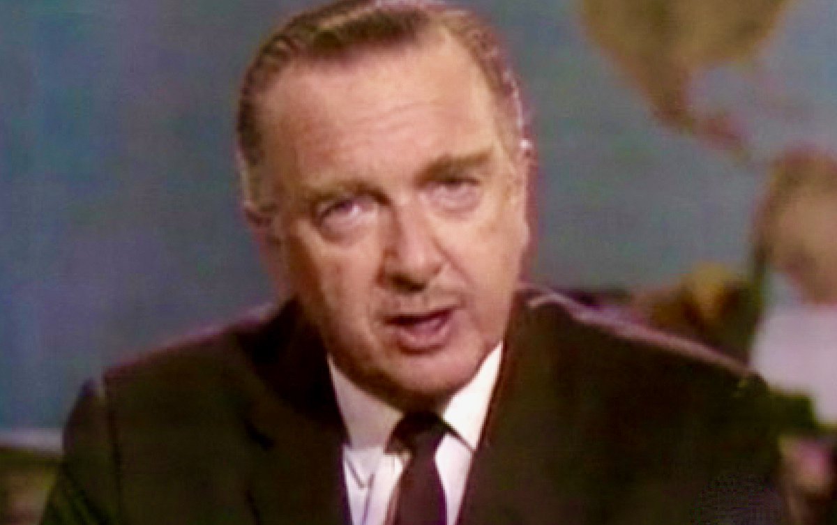After Vietnam trip, Walter Cronkite tells viewers that US is “mired in stalemate,” and "the only rational way” is "to negotiate”—causes LBJ to reportedly say that if he has lost Cronkite, he’s lost Middle America--50 years ago this week: