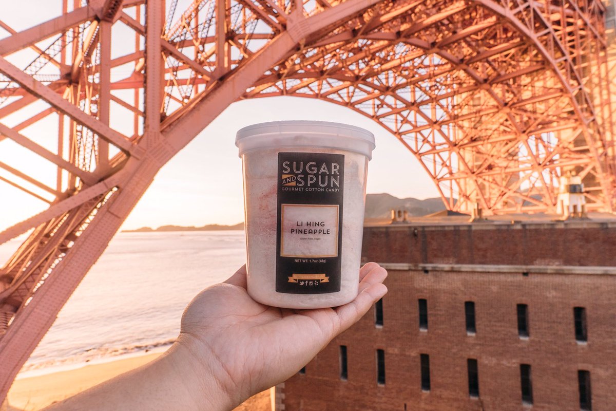 Not only made with organic pineapple powder &amp; sugar, we use Li Hing Mui powder from Hawaii to give it that vibrant orange color like our beautiful Golden Gate Bridge.