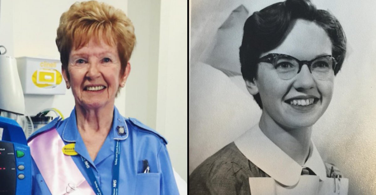 ladbible's tweet photo. Britain's longest serving nurse retires from NHS after 66 years of caring.
https://t.co/hWX25pqbgY https://t.co/IC4ctKAft2