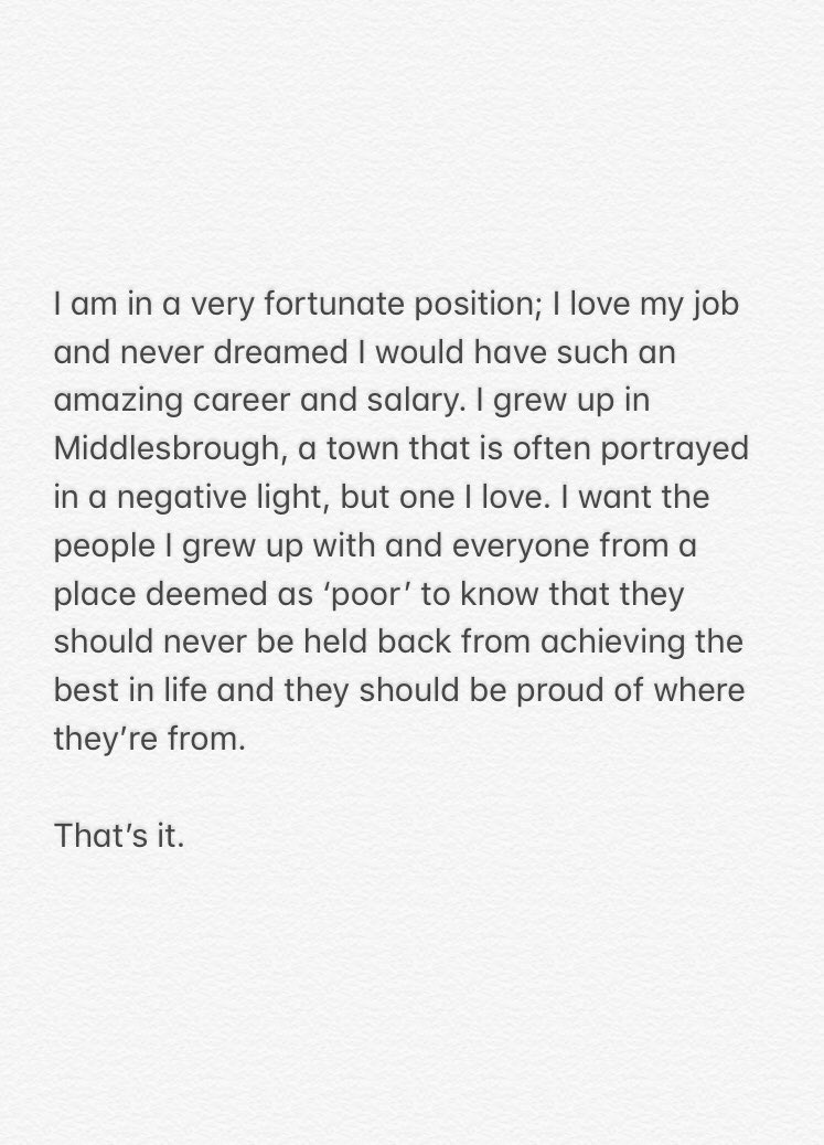 There’s a lot in the press today about my comments on class. Here is what happened: