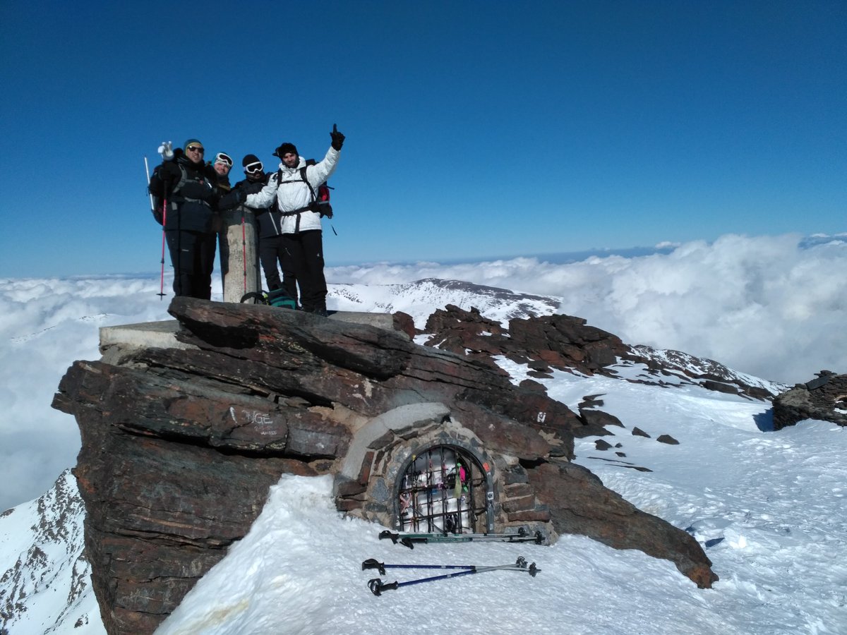 A las puertas del cielo. Reto conseguido. #Mulhacen