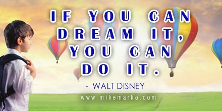 AasharR's tweet image. If you can #dream it, you can do it.  #WaltDisney 

#SuperSoulSunday #WeekendWisdom #ThinkBIGSundayWithMarsha #InspireThemRetweetTuesday @gary_hensel @KariJoys @ramblingsloa @peac4love @tomalpat #MondayMotivation