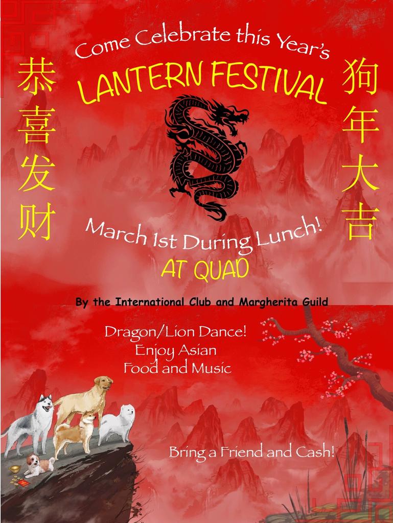 edwardtorre's tweet photo. This Thursday, March 1st, during lunch, will be the Lantern Festival. Asian food &amp; culture will be highlighted. Bring an appetite &amp; 💵 to purchase food! Sponsored by the Margherita's Guild &amp; International Club. @SJBStudentLife @StJohnBoscoHS @sjb_fcc @boscobusiness @sjb_keyclub https://t.co/f4yITW5QVa