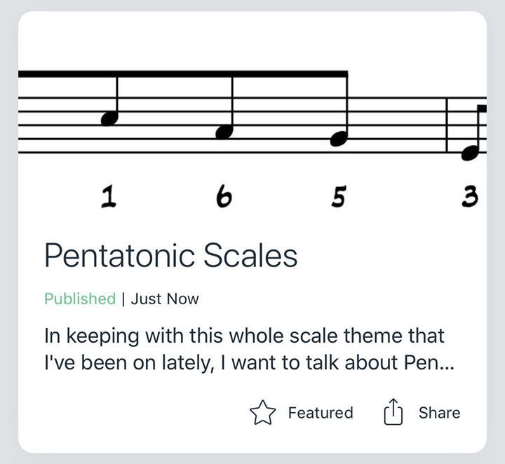 New Blog Post is up! Pentatonic Scales! powersofmusic.net #musicblog #musicblogger #jazztheory #jazz #pentatonic #pentatonicscale