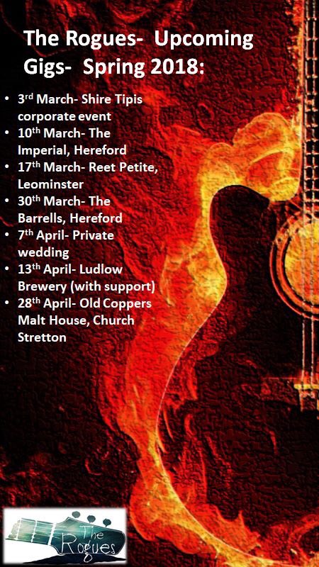 rogues_the's tweet photo. After a busy few months of recording and scheduling gigs, we’re back to live performances.Check out where and when you catch us this Spring. https://t.co/LDjYK0tYBl