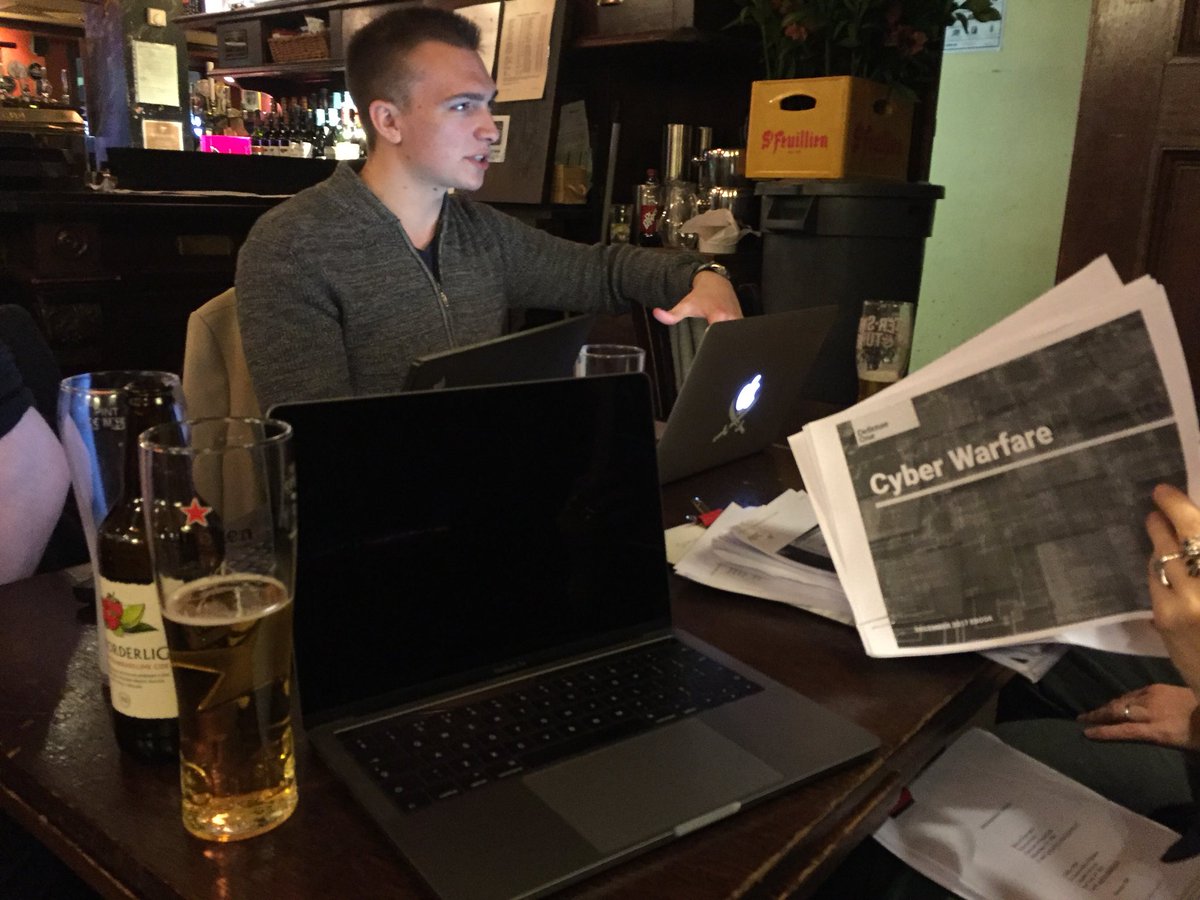 RicDerby's tweet photo. TeamLancaster putting finishing touches to our recommendations for @Cyber912_UK with @DethMetalDuck @KarenaKyne @lacy_mark https://t.co/DhpMz7rznS