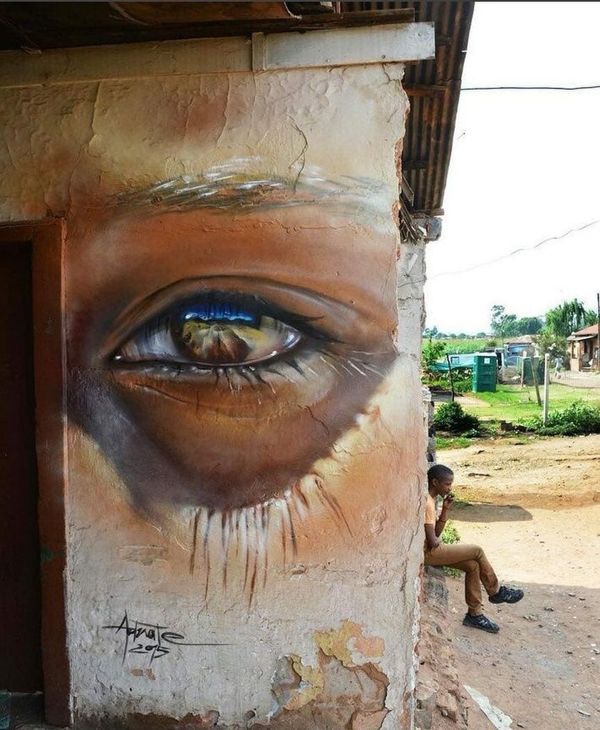 Mural painted by Matt Adnate.

#art #edeco #paint