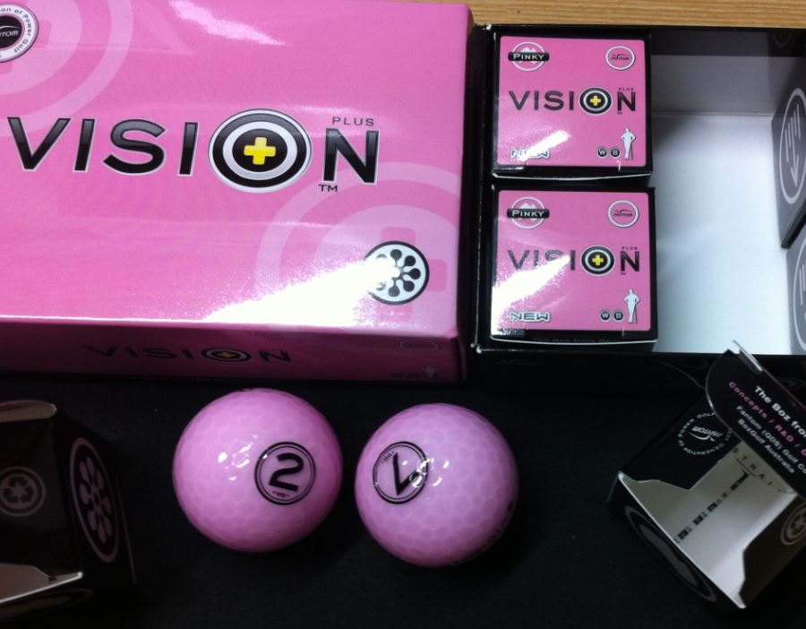 ProVisionBall's tweet photo. Its interesting how images can be so different online or in shops to on course when dealing with coloured golf ball finishes , these are all the same ball the lighter brighter version is closer to the reality #byWJB @VisionGolfBall https://t.co/8kGMfz5iUw