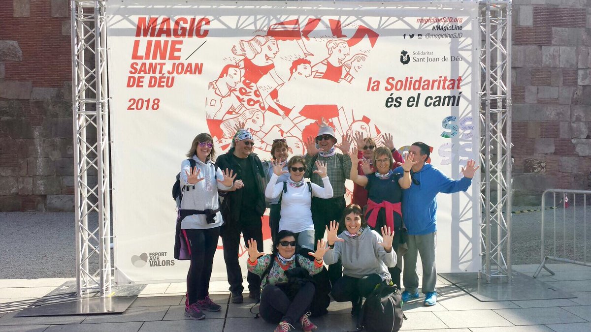 pereculell's tweet photo. Participants d’ @althaiamanresa a la caminada solidària #MagicLine d’enguany. #magicline2018 @magiclineSJD https://t.co/6RnVDacr3Q