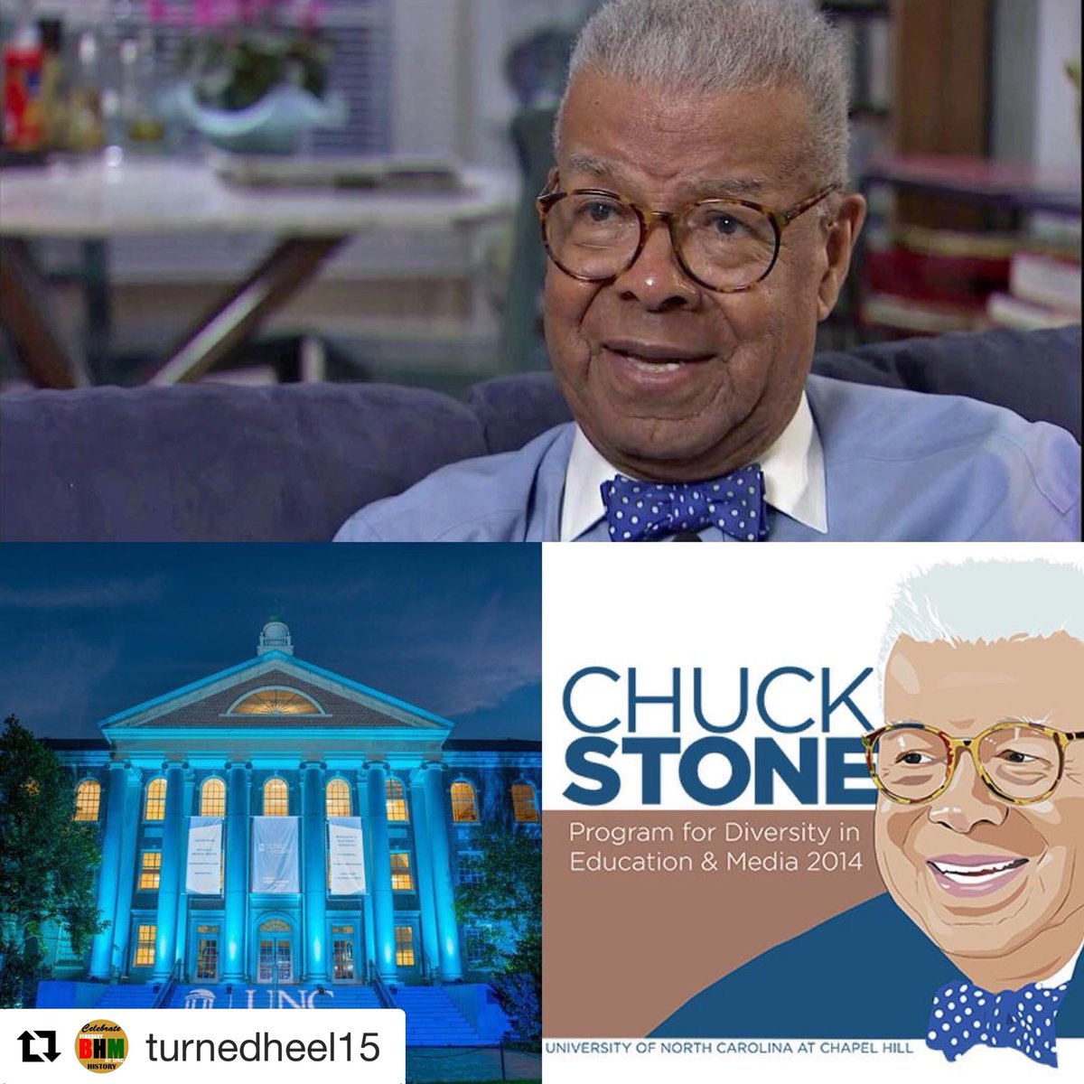 unc_bsm's tweet image. Charles Stone served as the #FirstBlack president of the National Association of Black Journalists in 1975. He joined faculty @UNC in 1991 and retired in 2005. The Chuck Stone Program for Diversity in Education &amp;amp; Media found within the @UNCMJschool is named in his honor.