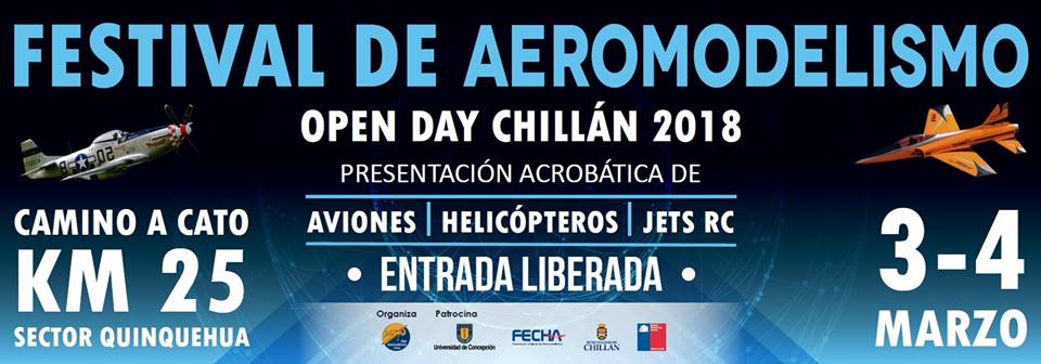 chillanactivo's tweet photo. FESTIVAL DE AEROMODELISMO: Aviones acrobáticos, Jets RC, helicópteros, Drones. 3 y 4 de marzo de 2018 en km 25 camino a Cato. Entrada liberada. https://t.co/Fcs9oCsXBw