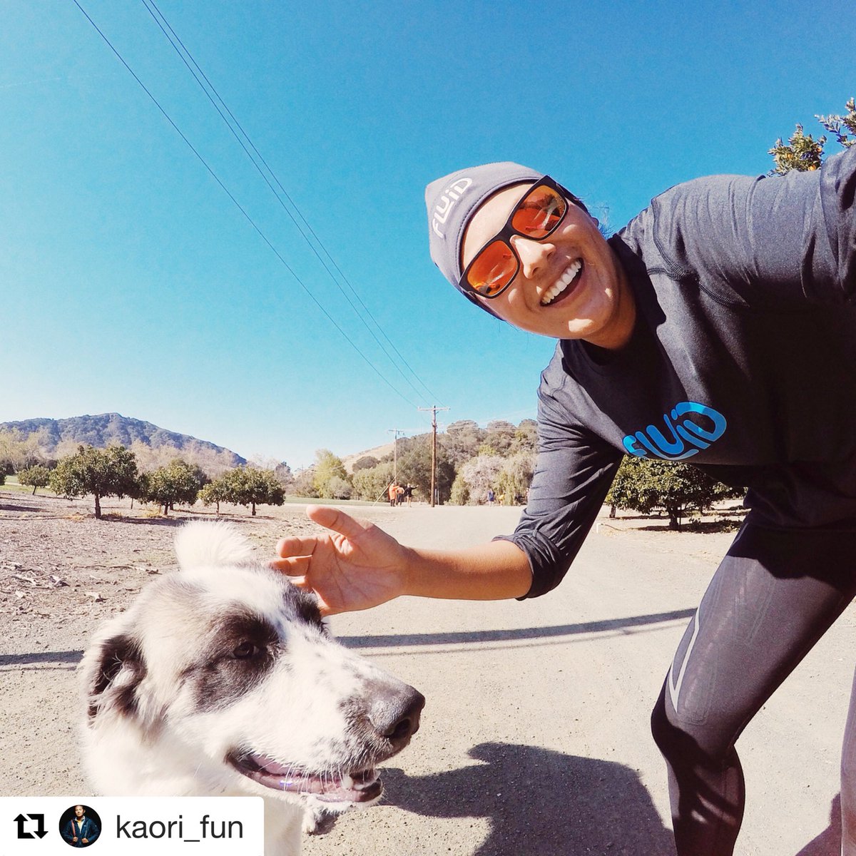 #RePost Sunday Fun Run Day (&amp; swim) w/ friends &amp; 🐶 &amp; @fluidnutrition!! 🏃🏽‍♀️🏊🏼‍♀️💦💪🏽😄 // #teamE3 #endurancecubed @endurancecubed <a href="/kaoriphoto/">Kaori Photo</a>