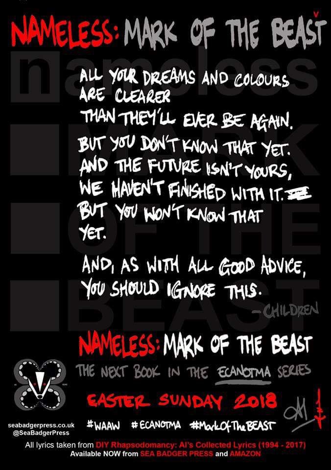 NamedLes's tweet photo. Nameless: The Book!
#MarkOfTheBEAST
On sale Easter Sunday 2018 from @SeaBadgerPress
https://t.co/V1mrEUKR4b
#ECANOTMA
#waaw
#AutismAwareness https://t.co/tN8vcY1jEy