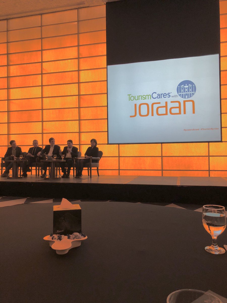 DerekHydon's tweet photo. Thank you @TourismCares @philanthromike @MaliaAsfour, @WheresAndrew @Bretttollman @awtravelweekly @LinaAnnab Dr Taleb Rifai, @HIUSA Russ Hedge &amp; many #PowerofTravel delegates. Incredible learning &amp;  individual actions &amp; decisions made today that will help Jordan. #DirectAction https://t.co/fni2Yz3fAR
