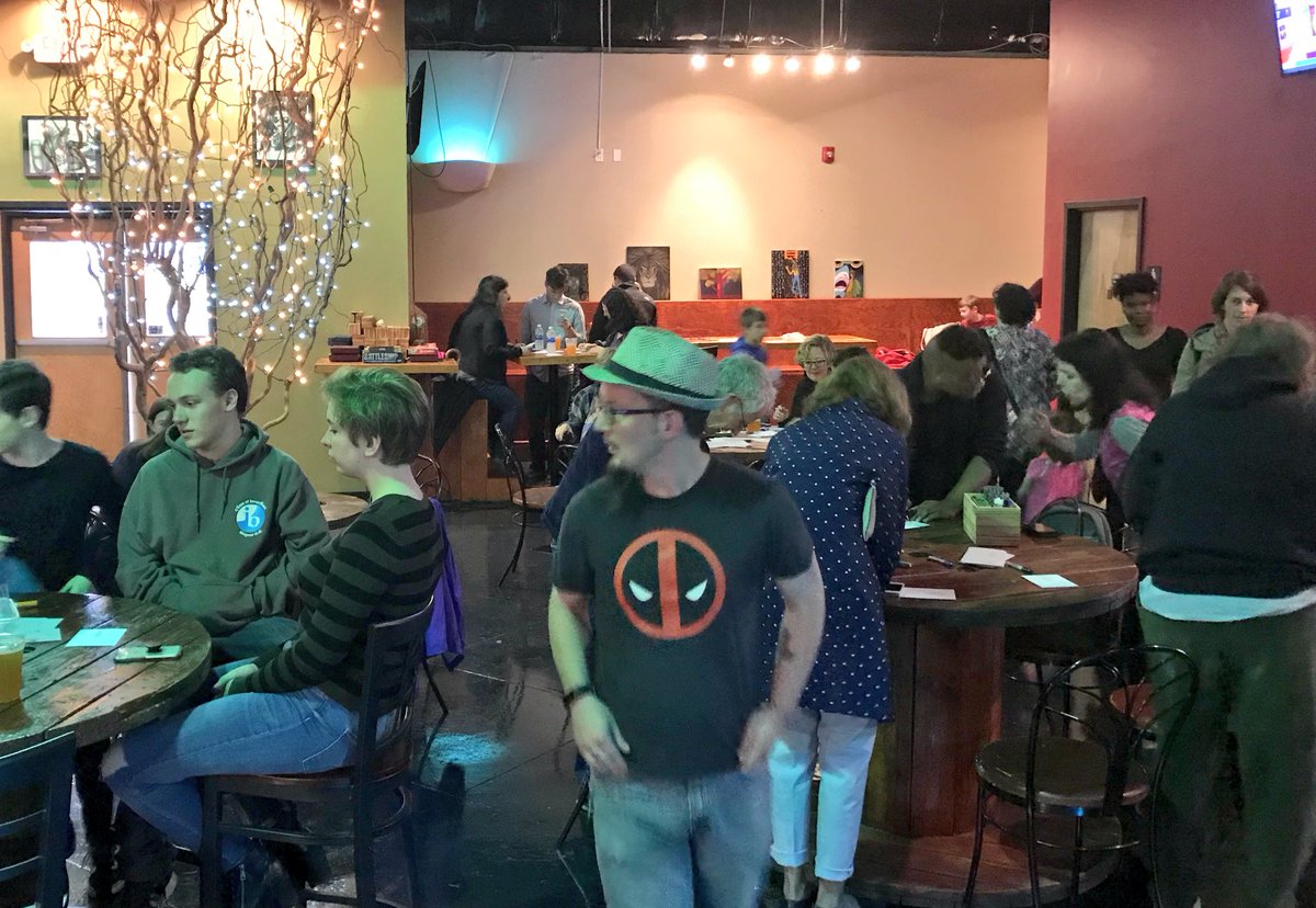 @DeadpoolResists way to represent <a href="/bandofbrosbrews/">Band of Bros Brewery</a> today for our #PostCards4GunSafty campaign!
#ALDems