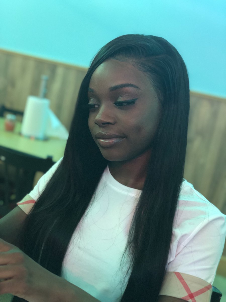 TeeNaaasty's tweet photo. did my lil sister hair for her birthday ๐๐๐ #frontalgang https://t.co/2cnhpRJs0i