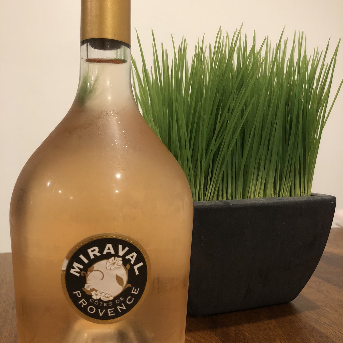 Today’s forecast....100% chance of rosé! Great rosé by @MiravalProvence. Cheers! #wine