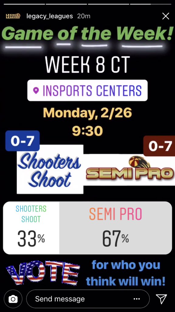 ShootersShootLL's tweet photo. When ur whole team votes semi pro #GameOfTheWeek https://t.co/WuVb0JxbbD