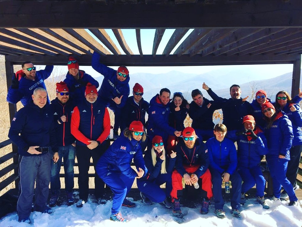 sportpsychfay's tweet photo. We've arrived 🇰🇷 @BritishParasnow @C4Paralympics 
#BeFearless #pathtopyeongchang #team https://t.co/t8yHd3Px4W