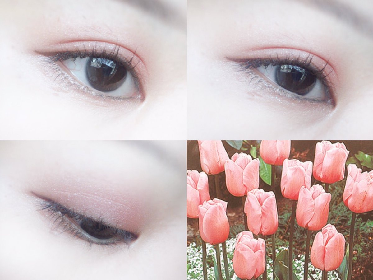 榎 Pa Twitter 久しぶりに お花をテーマにしたアイメイクをしてみました ˆˆ 今回は チューリップ です チューリップの 思いやり という花言葉や 丸みのある花びらから ふんわりとした優しさを感じるお花だと思いました 最近 ピンクメイクばかりに
