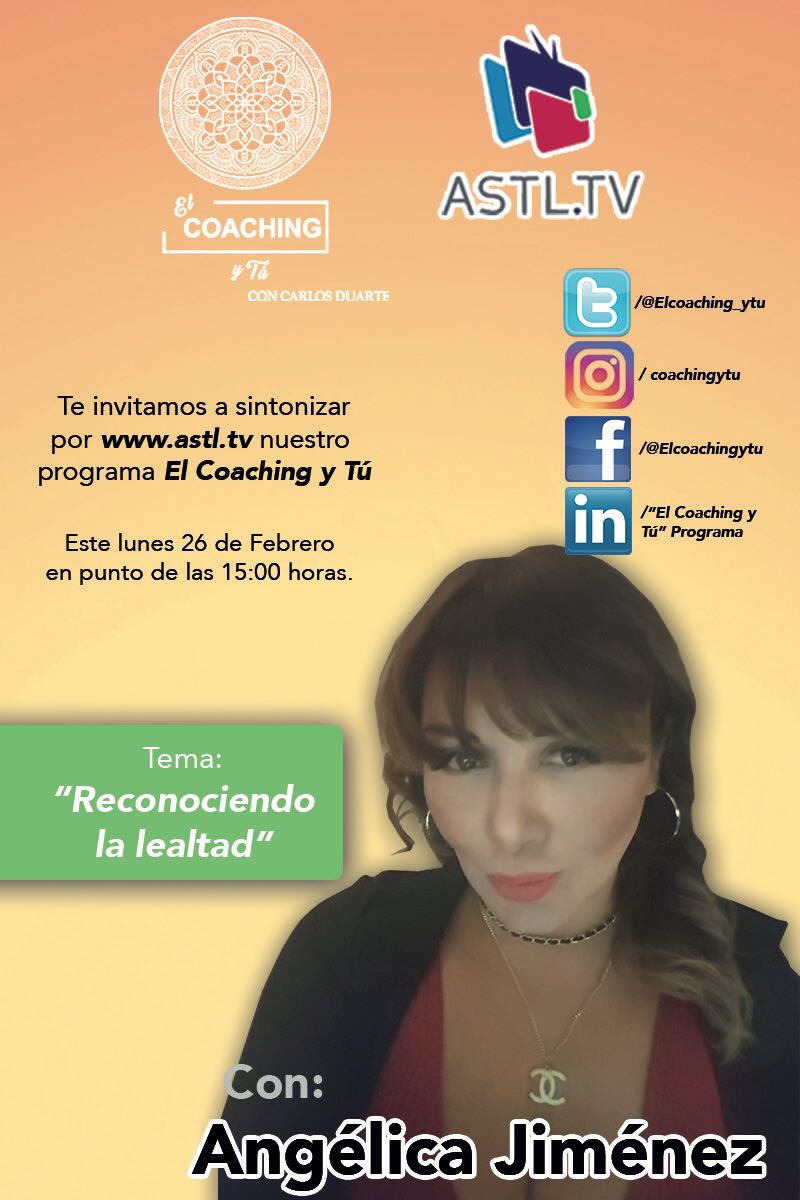 _CarlosDuarteV's tweet photo. Mañana en @Elcoaching_ytu tendremos el honor de recibir a mi muy Querida y Admirada Amiga, Angélica Jiménez; maravillosa artista plástica. En punto de las 15:00 horas por: https://t.co/balCxgFzfY @Astl_tv https://t.co/nWexnJvyE1