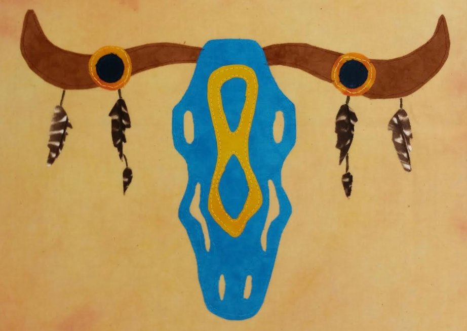 JessabCrafts's tweet photo. Desert Steer Raw Edge Applique https://t.co/PitIb3L6R0