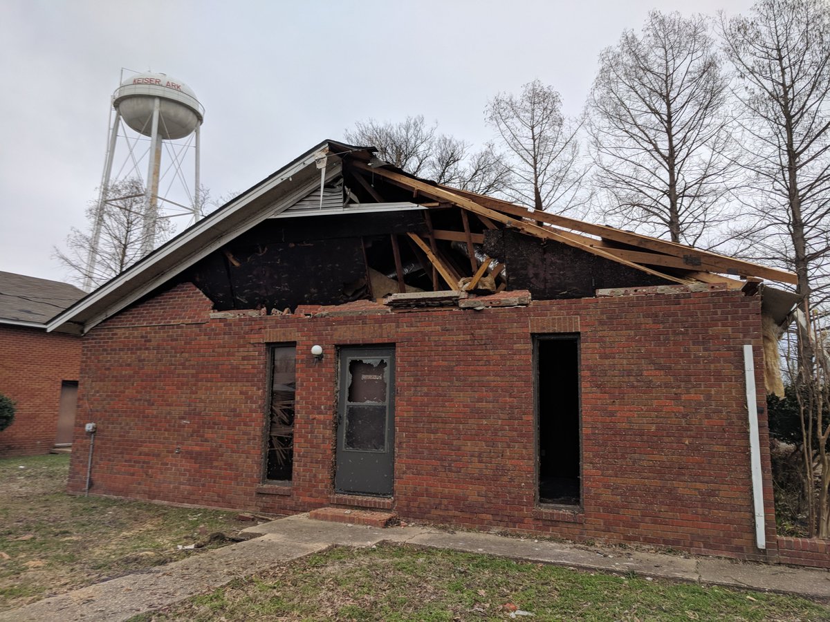 NWS Memphis on Twitter "Here's a few photos from our damage survey in Keiser, AR. Preliminary