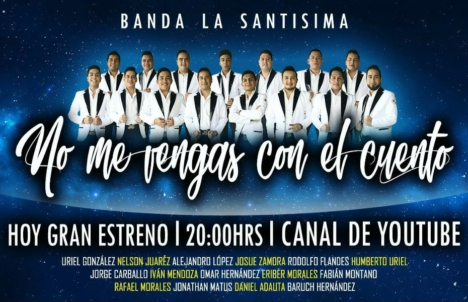 BandaSantiisima's tweet photo. Estrenando nuestra cuenta oficial de Twitter con nuestro nuevo video NO ME VENGAS CON EL CUENTO.
#BLS #AsíMero https://t.co/imSzEIrscT