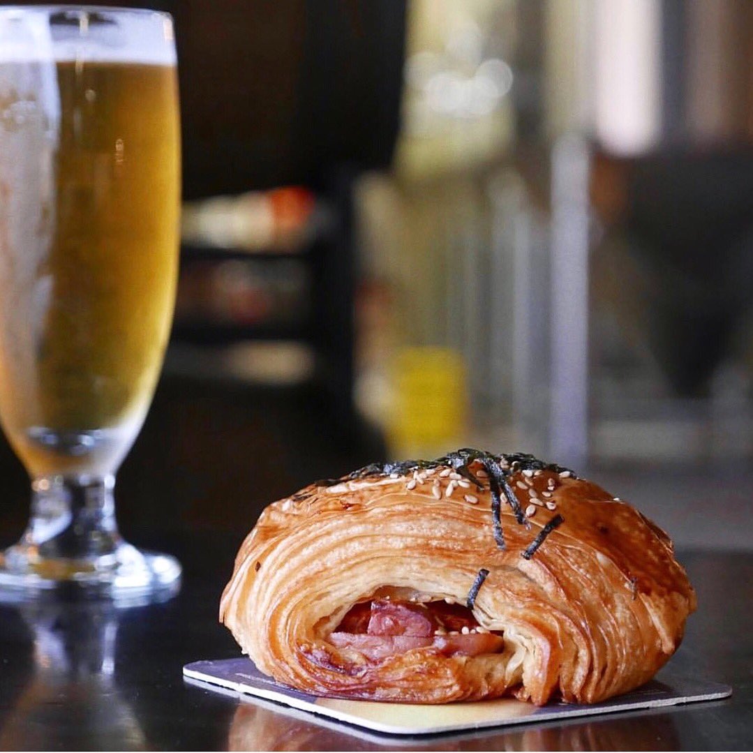 Can't help but take <a href="/sugarbloomLA/">Sugarbloom Bakery</a>’s Kimchi Spam Musubi Croissant to-go every now and then as well...