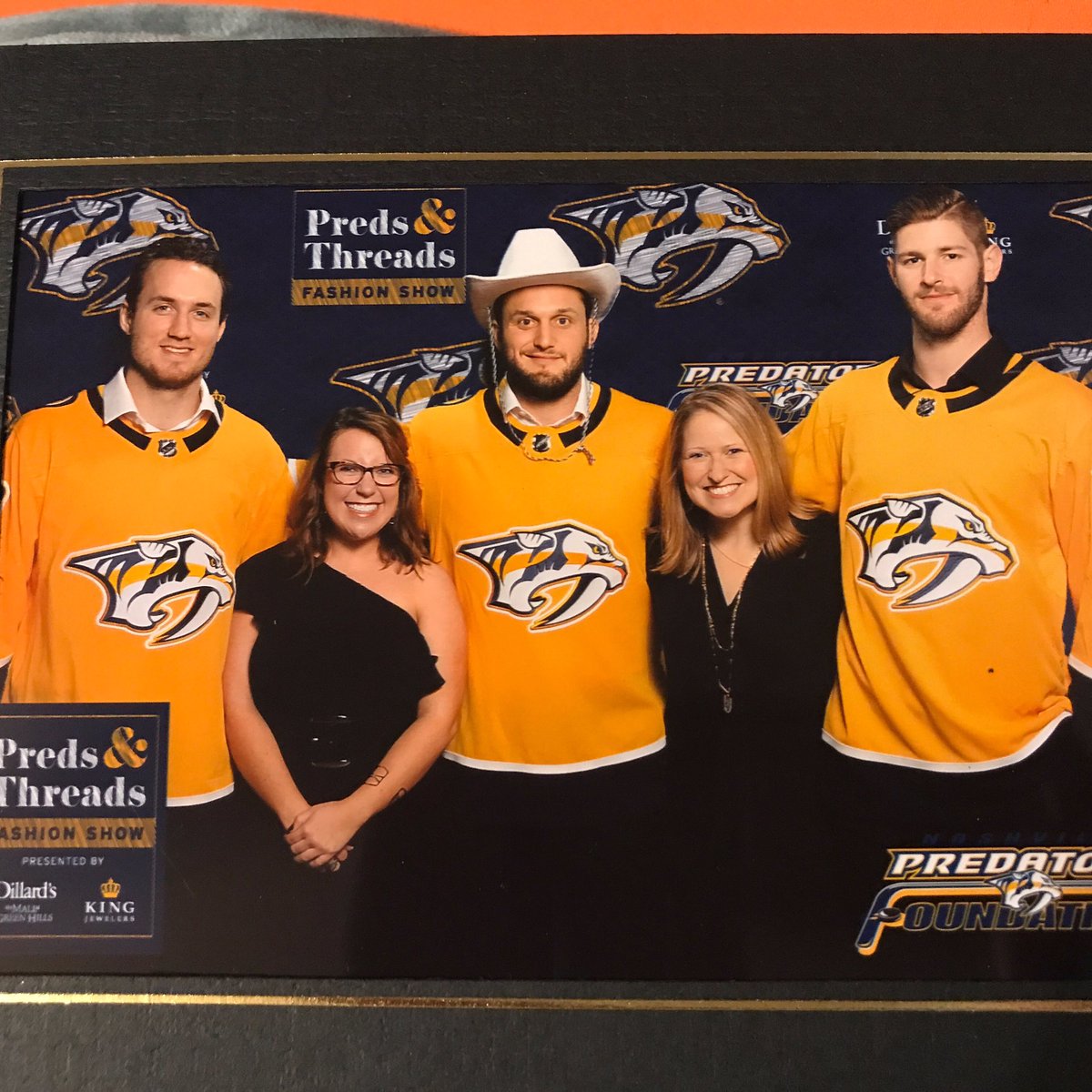libbydford's tweet photo. Enjoyed time with friends this hockey filled week! Preds games and #PredsandThreads. It was a pleasure to get to meet some of the players and staff π @C0R3YDAV1D @blstringfield @colton_es15 @ABitetto7 @WattyTheGoon @brooksbratten @TomAWillis @RyanJohansen19 and my fave @Gnash00 https://t.co/Fi0Q4jc9q1