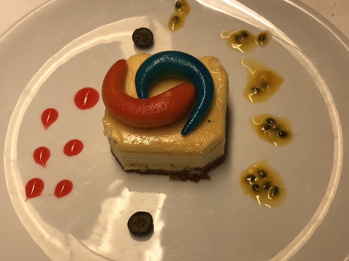 CapHector's tweet image. Also, there were whale sharks. The Tide Pod Challenge cheesecake was ok. And M.C. Frontalot and I have great taste in shirts.