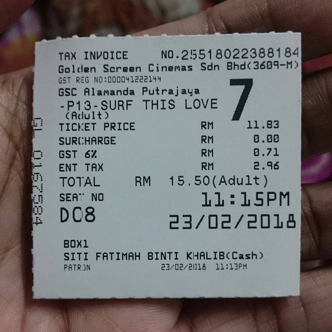 zulfifka's tweet photo. 2 hari lepas, layan filem Surf This Love: Gelora Juara. Rating 7/10 bagi aku la.
#SurfThisLove #gelorajuara
#gsrproduction
#gscinema https://t.co/BIobD1GoeL